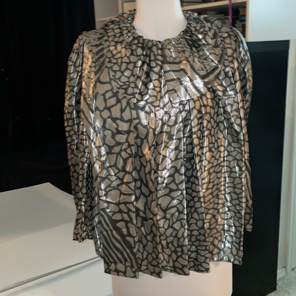 ❤️ Women’s TROA CHO Korean Designer NYC 100% Silk Evening Blouse/Top Sz M